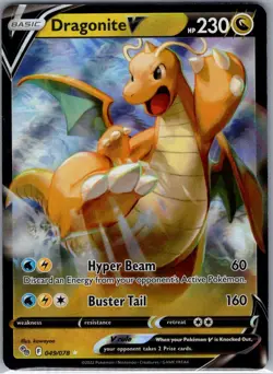 Dragonite V 049/078 Pokemon GO - Pokemon Card - NM - Image 1