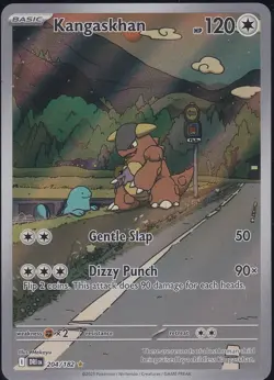 Pokemon TCG Kangaskhan Destined Rivals Illustration Rare Card 204/182 SV10 - Image 1