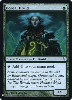 MTG English Boreal Druid NM Foil Mystery Booster Retail Edition Foils - Image 1