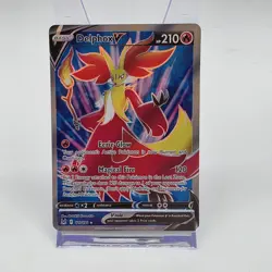 Pokemon Delphox V 173/196 Full Art Ultra Rare Sword & Shield Lost Origin Card - Image 1