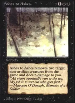 Ashes to Ashes ~ Lightly Played The Dark MTG Magic UltimateMTG Black Card - Image 1
