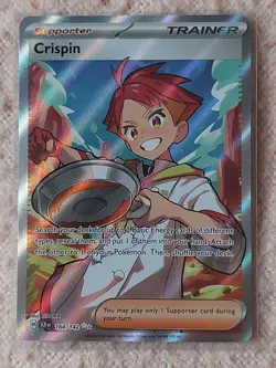 Crispin 164/142 Stellar Crown Pokemon Card NM Pack Fresh - Image 1