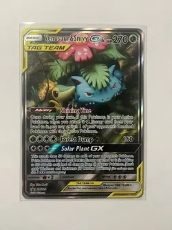 Venasaur & Snivy GX Tag Team SM229 - 2019 Black Star Promo Pokemon Card TCG - Image 1