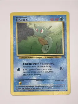 Horsea Fossil 49/62 Pokemon Card - Image 1