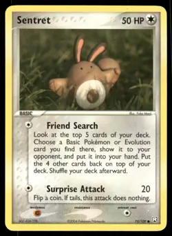 Pokemon Cards Sentret 75/109 NON HOLO EX Team Rocket Returns Common NM - Image 1