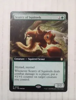 Scurry of Squirrels 0066 Extended Art Commander: Bloomburrow BLC MTG NM Magic - Image 1