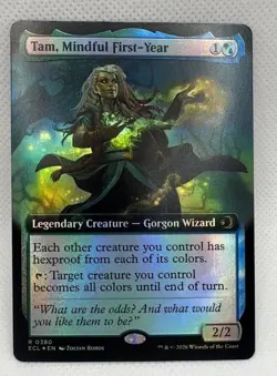 Tam Mindful First Year Extended Art 380 Lorwyn Eclipsed Foil Extended Art R N... - Image 1