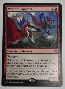 Wrathful Raptors Commander: The Lost Caverns of Ixalan MTG - Image 1