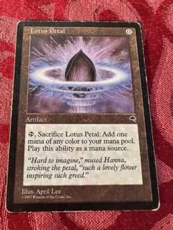 Lotus Petal Tempest MTG 1997 - Image 1