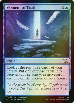 MTG Moment of Truth Foil ** March of the Machine ** English (NM) - Image 1