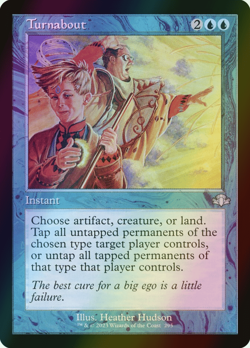 MTG Turnabout Foil ** Dominaria Remastered ** English (NM) - Image 1