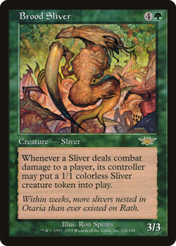 Brood Sliver #120 (HP) Legions LGN Magic MTG - Image 1