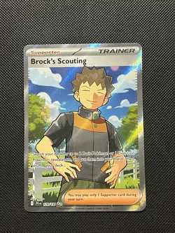 Pokemon Journey Together - Brock’s Scouting - 179/159 - Full Art Trainer - M/NM - Image 2