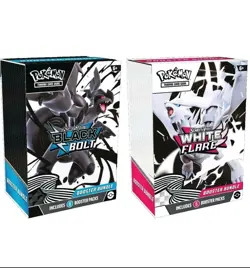 Pokemon Black Bolt and White Flare Booster Bundle Set of 2 Sealed New L - Image 1