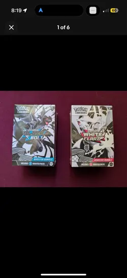 Pokemon Black Bolt and White Flare Booster Bundle Set of 2 Sealed New L - Image 2