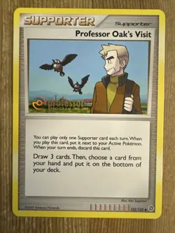 Professor Oak's Visit - 122/132 Pokemon Secret Wonder Professor Program Promo LP - Image 1