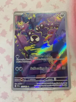 Pokemon Temporal Forces Gastly Illustration Rare 177/162 NM - Image 1