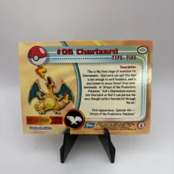 Charizard #6 Pokemon Topps TV Animation Series - Image 2
