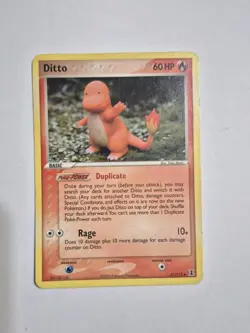 Ditto Charmander 37/113 Delta Species 2005 Vintage Pokemon TCG Damaged NON HOLO - Image 1