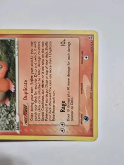 Ditto Charmander 37/113 Delta Species 2005 Vintage Pokemon TCG Damaged NON HOLO - Image 2