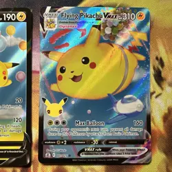 Flying Pikachu V & VMAX - 006 & 007/025 Pokemon TCG Celebrations Anniversary NM - Image 3