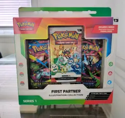 Pokemon TCG First Partner Illustration Collection Series 1 Box New Sealed - Image 1