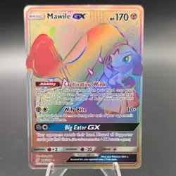 Pokemon TCG Mawile GX Secret Rare 246/236 Sm-Unified Minds Holo 170 HP - Image 1