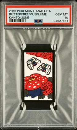 PSA 10 - Butterfree/Vileplume 2013 Hanafuda Kanto June - Pokemon - Image 1
