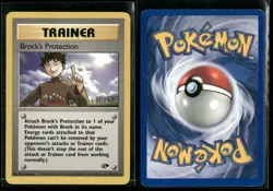 ✰ BROCK'S PROTECTION 101/132 RARE GYM CHALLENGE POKEMON ✰ DMG - Image 1