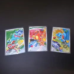 Pokemon TCG First Partner Illustration Collection Kanto Series GEN 1 Starters A - Image 1