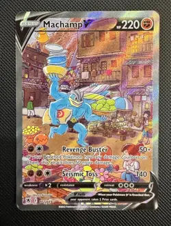 Pokemon TCG: Machamp V (Alternate Full Art) Ultra Rare 172/189 Astral Radiance - Image 1