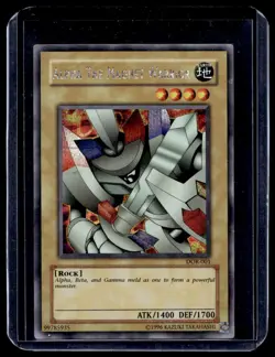 1996 Yu-Gi-Oh! TCG Foil Alpha The Magnet Warrior #DOR-001 - Image 1