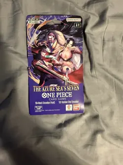 One Piece TCG The Azure Sea’s Seven OP-14 Sleeved Booster Pack Lot Of 9 Sealed - Image 2