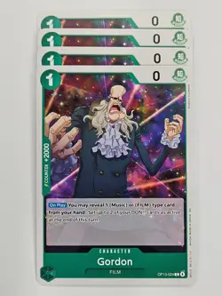 One Piece - 4x OP13-024 Gordon - Common - Image 1