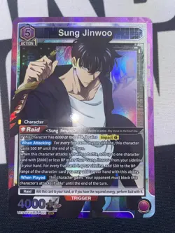 Sung Jinwoo SR UE17BT/SLG-1-021 - Union Arena: Solo Leveling - English NM - Image 2
