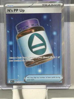 Pokemon N's PP Up Trainer-Item Full Art Foil Rare Card 262/217 - Image 3