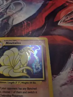 Ninetales 12/102 Holo Unlimited Pokemon Card Base Set 1999 MP - Image 2