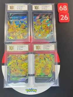 Pokemon Pikachu V-UNION S-P 109-112 TCG Card Chinese Grade10 68 - Image 1