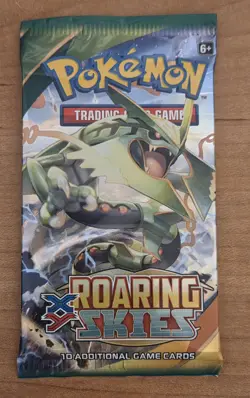 Pokemon Roaring Skies Booster Pack English Trading Card Game - Rayquaza Art - Image 1