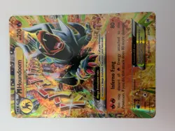 Pokemon M Houndoom EX Ultra Rare Full Art Holo 210 HP 22/162 Breakthrough Card - Image 1