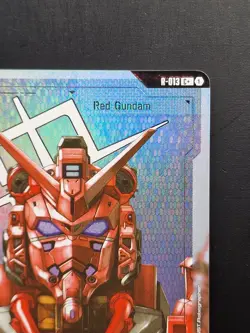 GUNDAM TCG CARD GAME RESOURCE RED GUNDAM R-013 C+ FOIL ENGLISH GD02 Near Mint - Image 3