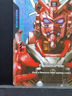 GUNDAM TCG CARD GAME RESOURCE RED GUNDAM R-013 C+ FOIL ENGLISH GD02 Near Mint - Image 4