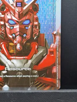 GUNDAM TCG CARD GAME RESOURCE RED GUNDAM R-013 C+ FOIL ENGLISH GD02 Near Mint - Image 5