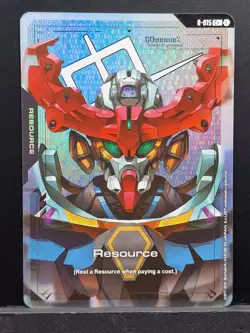 Gundam Card Game TCG GD02 R-015 C+ Gquuuuuux Bandai Resource Card English - Image 1