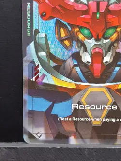 Gundam Card Game TCG GD02 R-015 C+ Gquuuuuux Bandai Resource Card English - Image 4