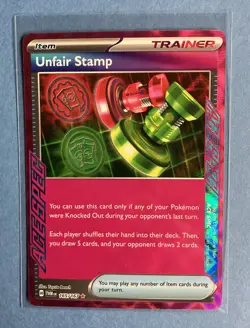 Unfair Stamp 165/167 Ace Spec Rare Twilight Masquerade Pokemon Card MINT - Image 1