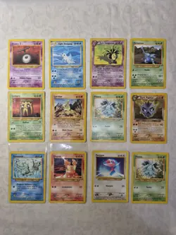 Pokemon Card Neo Destiny Set TCG Vintage 12 Card Lot WOTC Trading Cards - Image 1