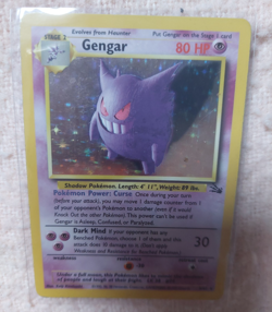 Gengar 5/62 Fossil Set Holo Rare Pokemon Card - Image 2