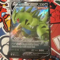 Tyranitar V 097/163 Battle Styles NM Ultra Rare Pokemon Card - Image 1