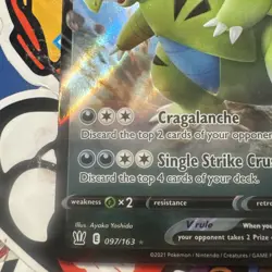 Tyranitar V 097/163 Battle Styles NM Ultra Rare Pokemon Card - Image 5